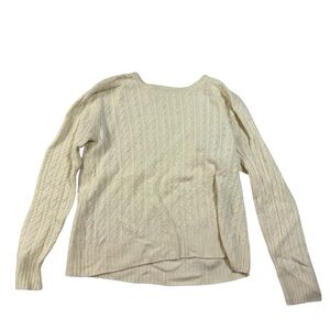 Motherhood Maternity Cable Knit Long Sleeve Sweater – Scoop Neck – Size Medium
